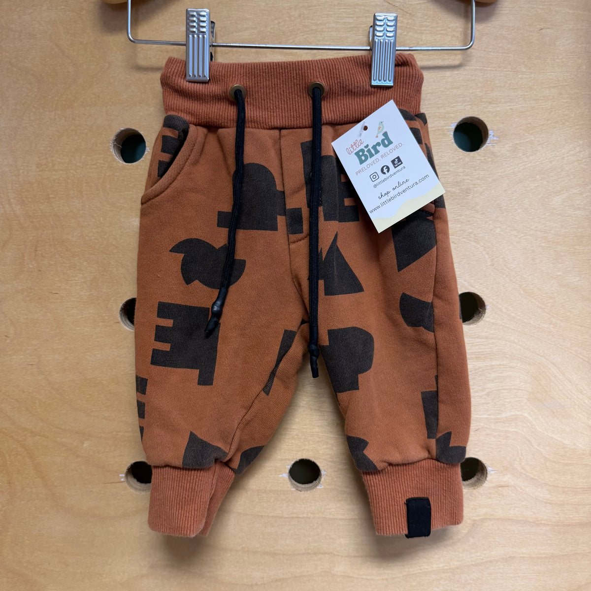 Brown/Black Shapes Joggers