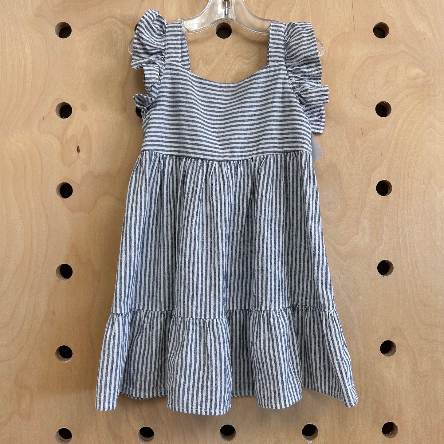 Blue & White Striped Dress