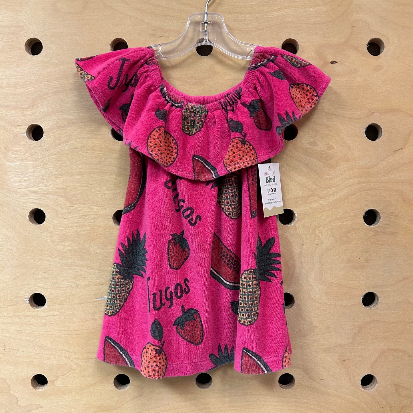 Hot Pink Terry Fruit Dress