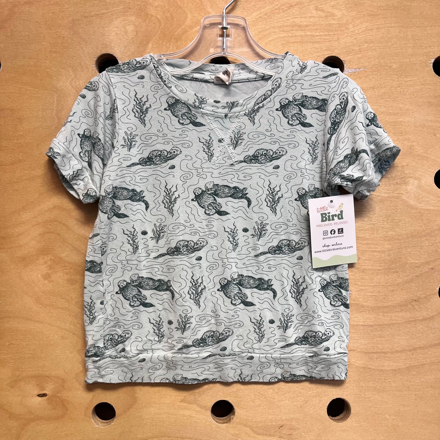 Blue Bamboo Otter Top