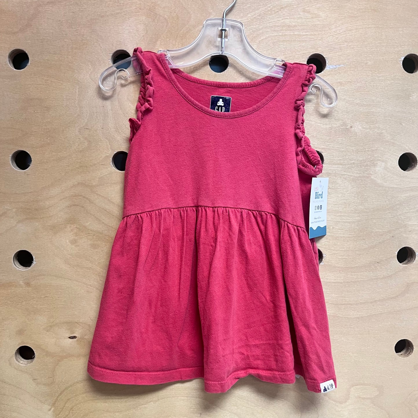 Pink Ruffle Sleeve Tank