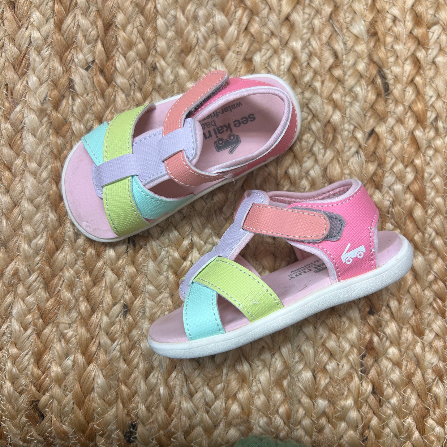 Color Block Velcro Shayna Sandals