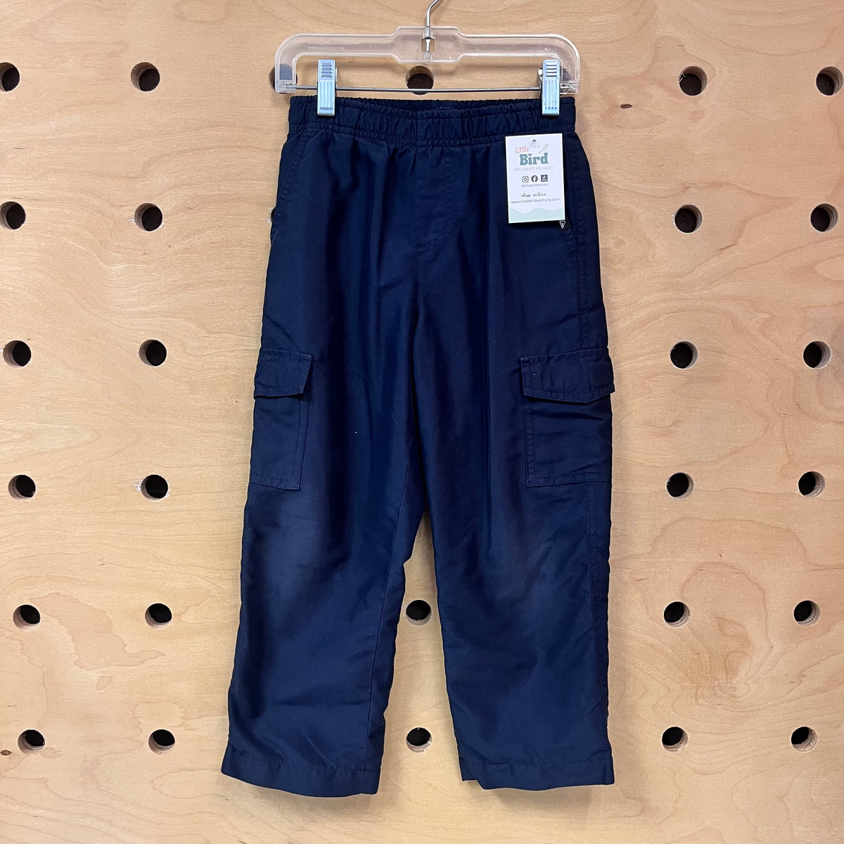 Navy Lined Cargo Pants