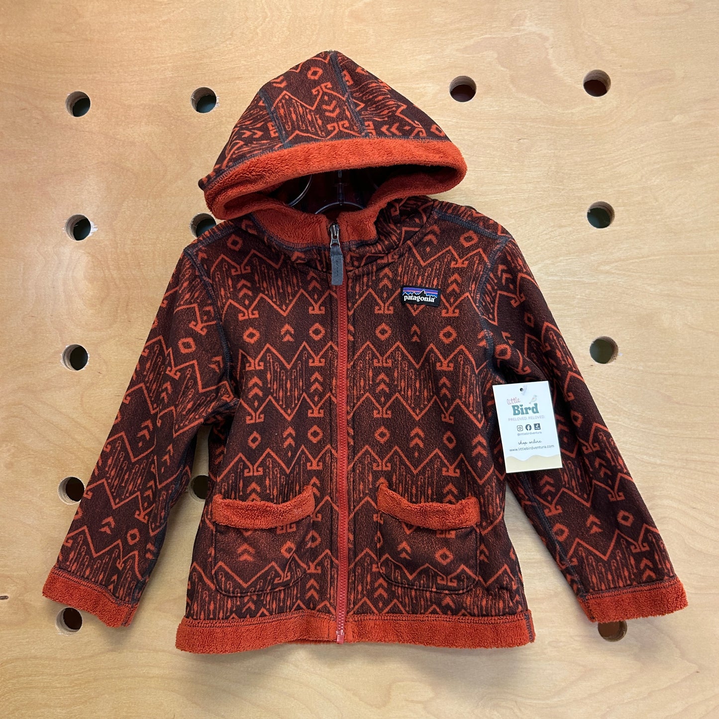 Baby Fuzzy Lop Hoody Brown/Orange