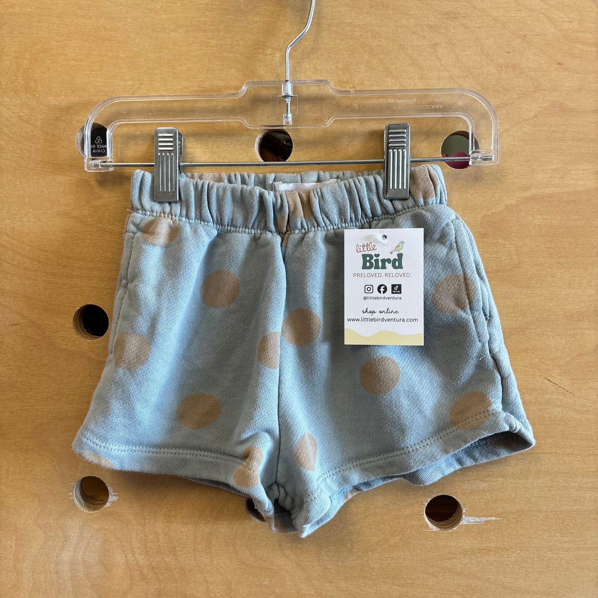 Blue/Brown Circles Pull On Shorts
