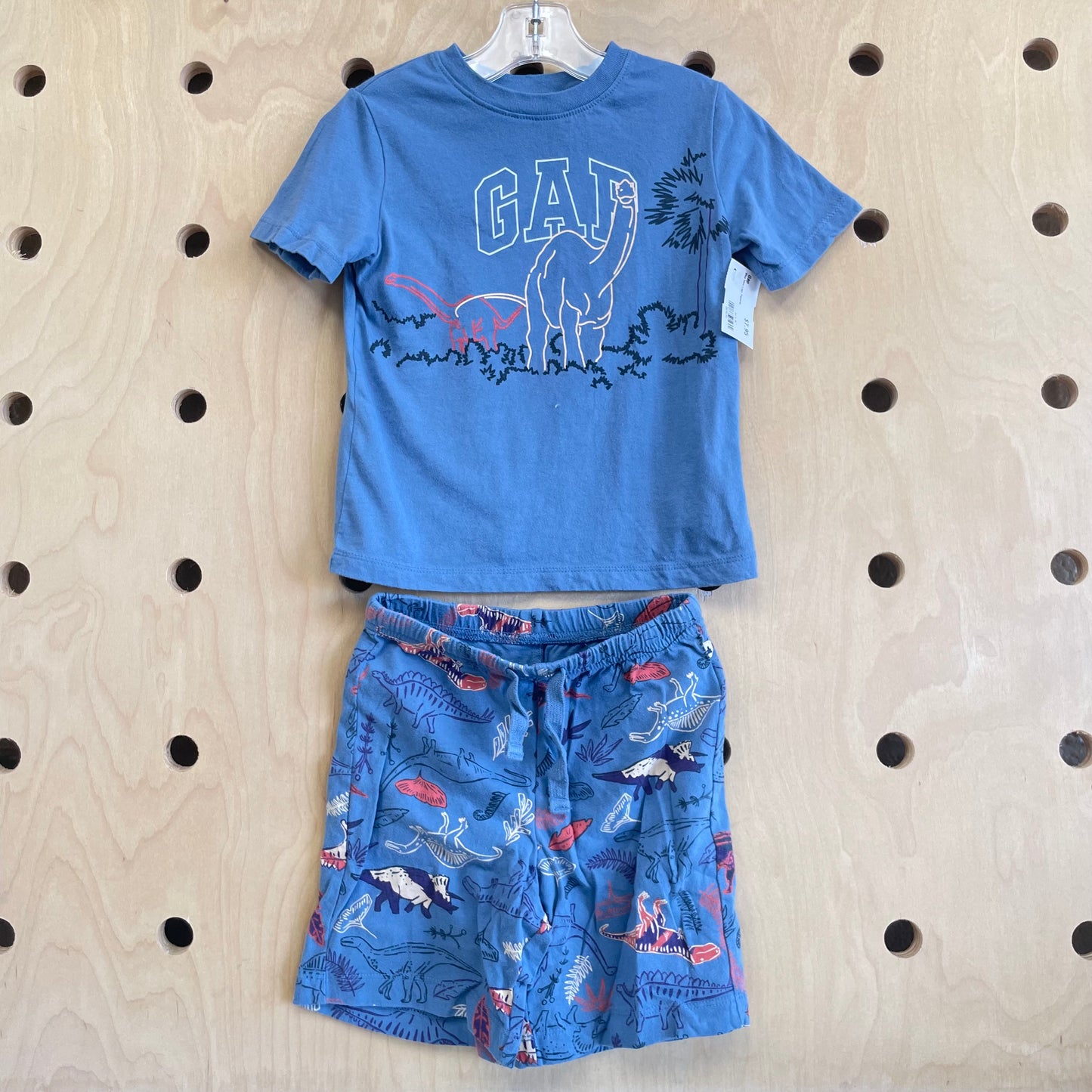 Blue Dino Logo Pajamas