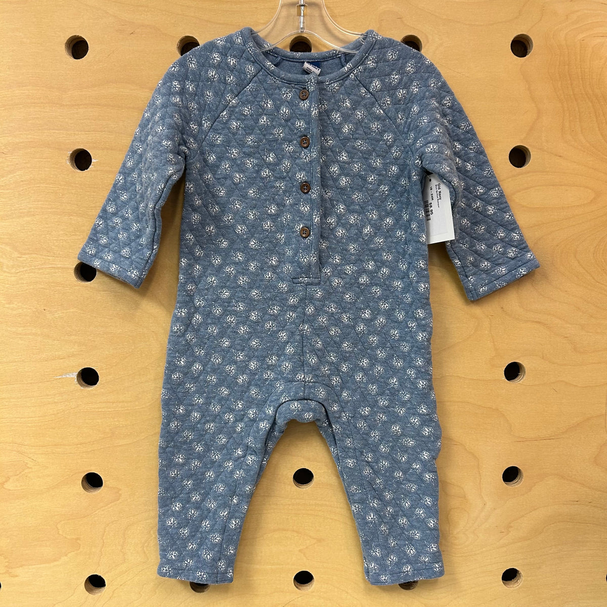 Blue Quilted Romper
