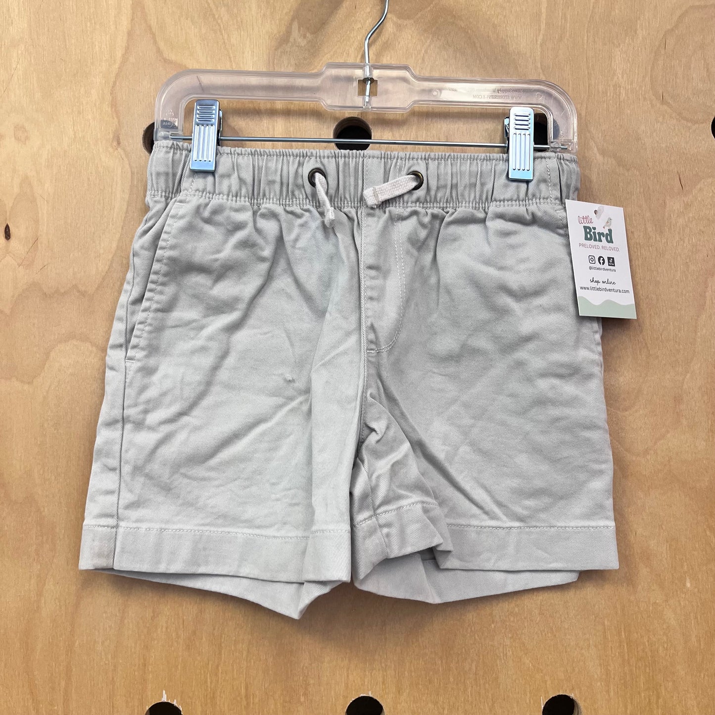 Eggshell Drawstring Cotton Shorts