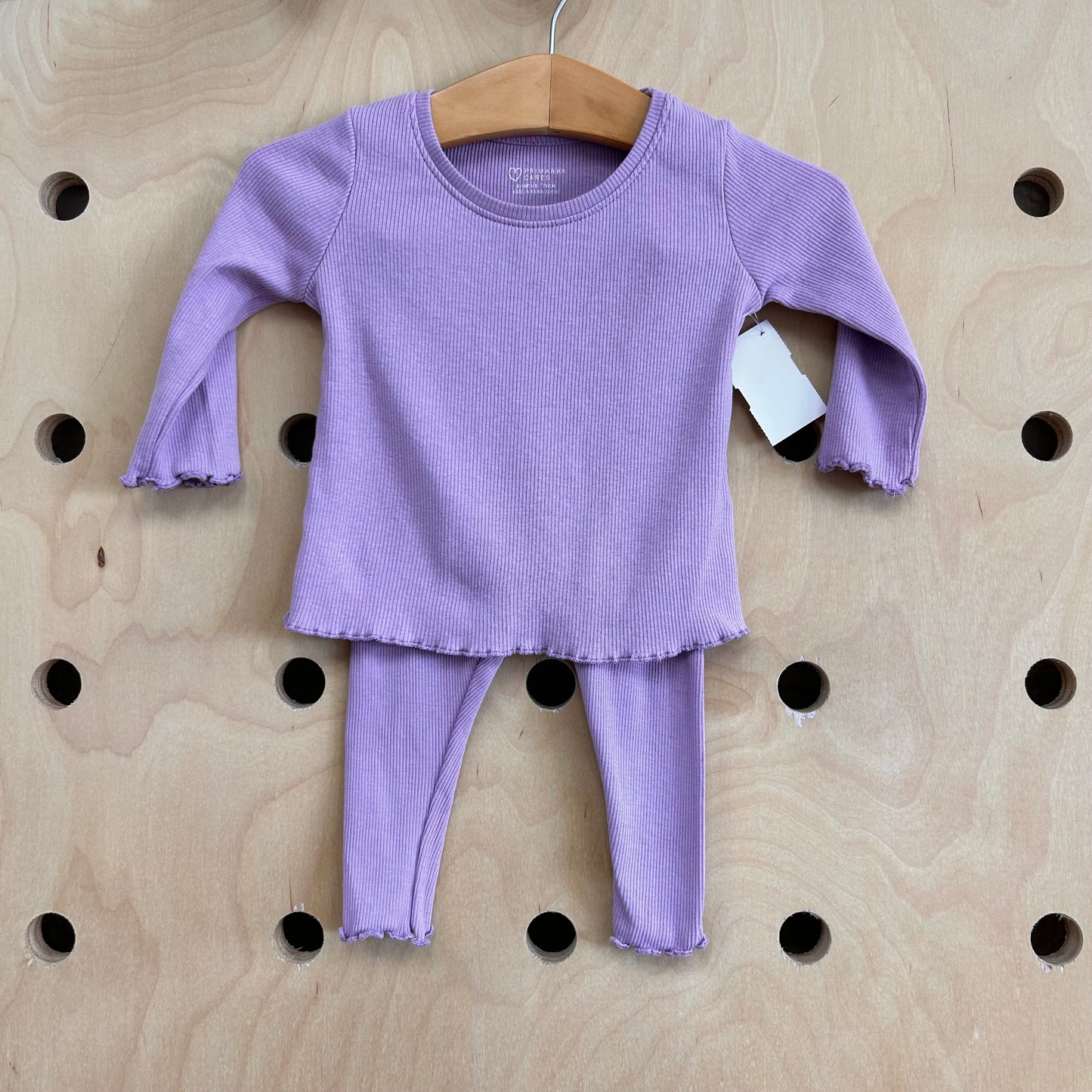 Purple Ribbed Outfit
