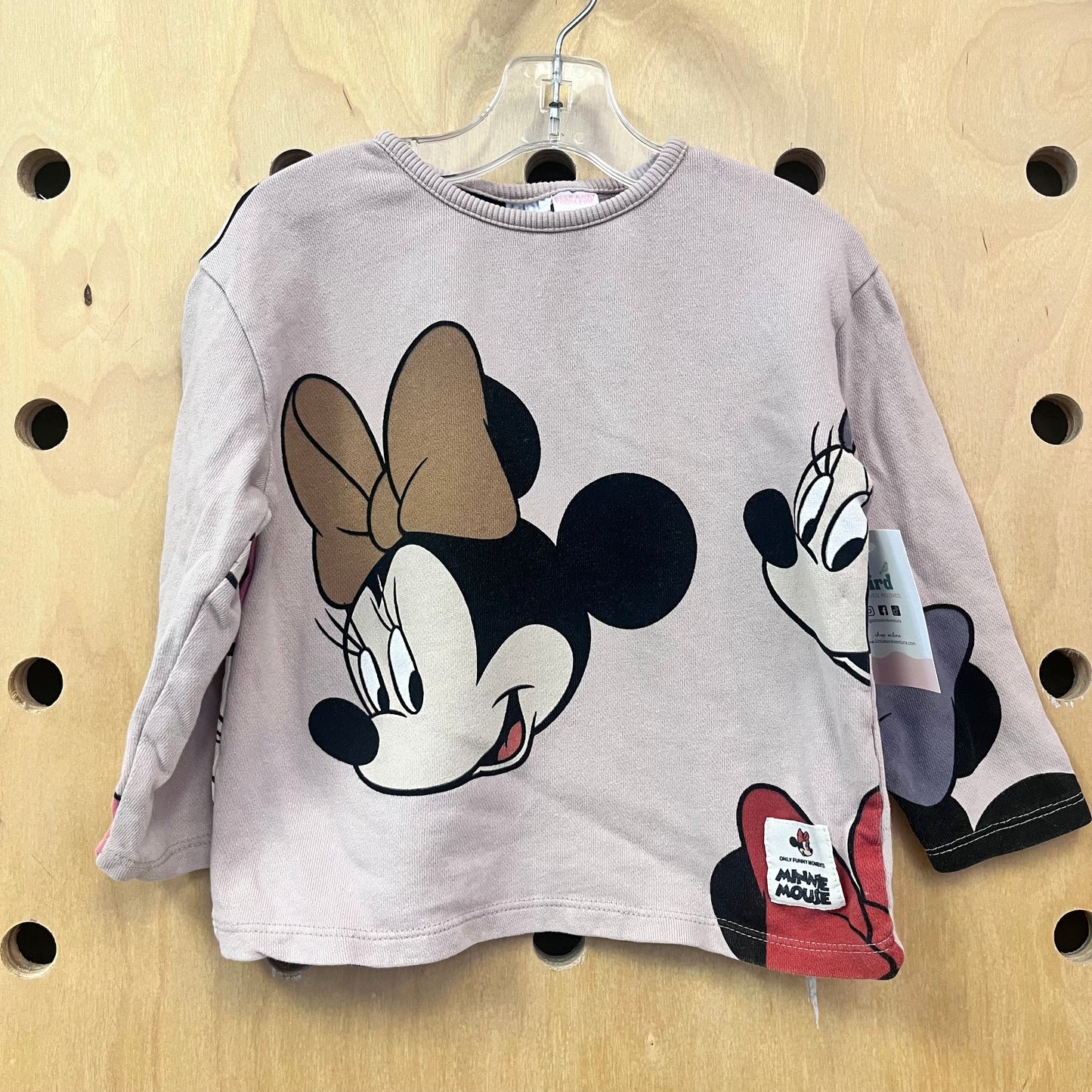 Blush Mickey LS Crewneck