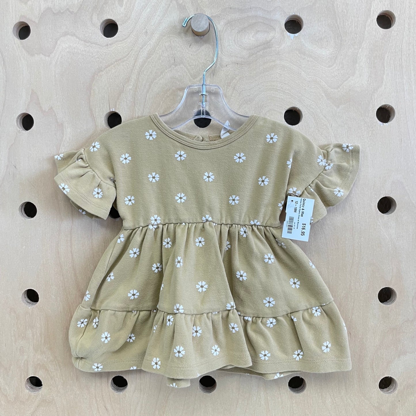 Yellow Floral Organic Dress w/ Bloomies