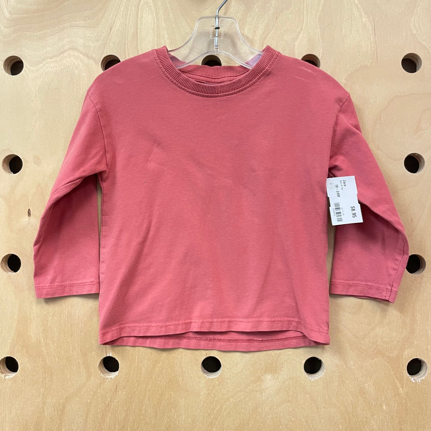 Red LS Tee