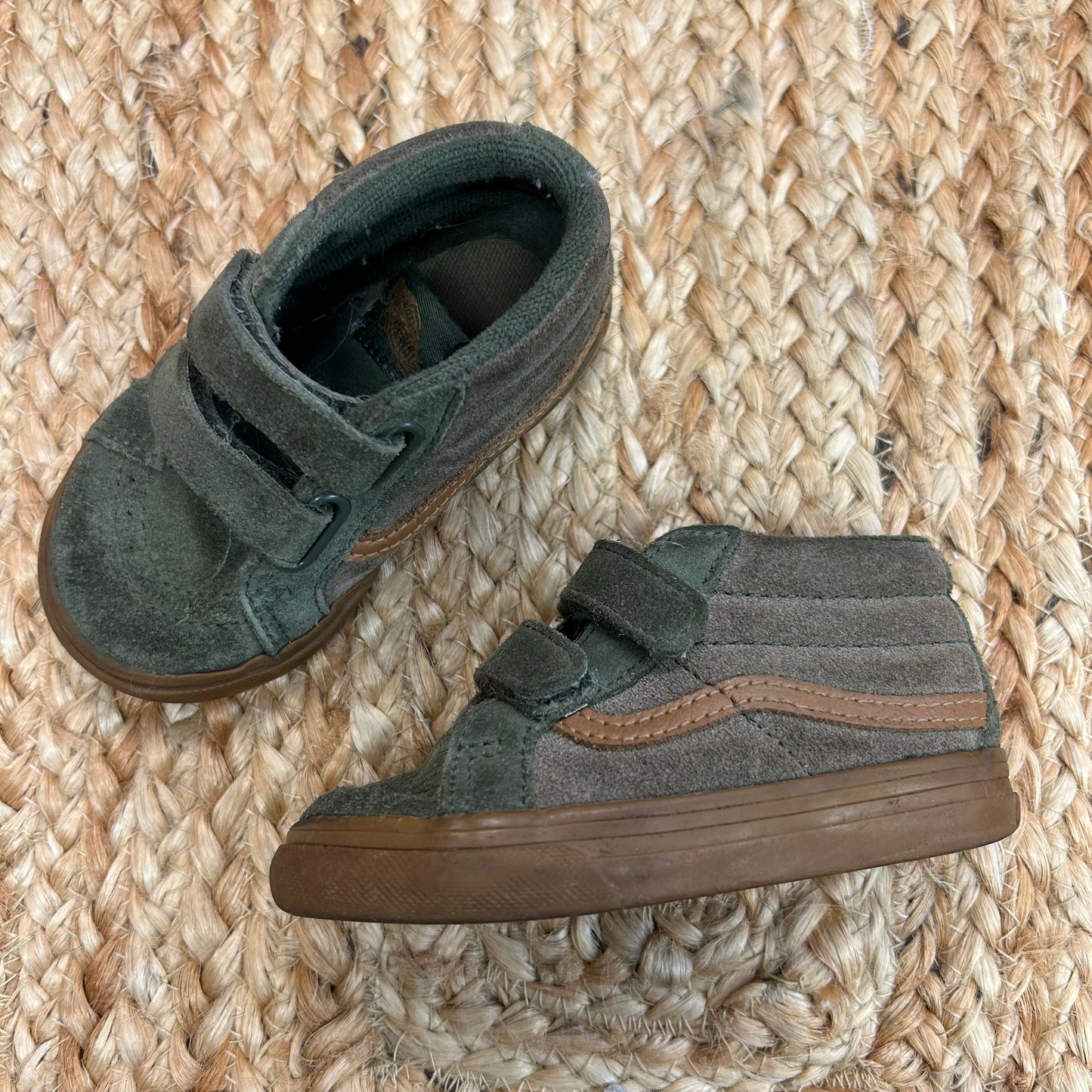 Green Velcro High Tops
