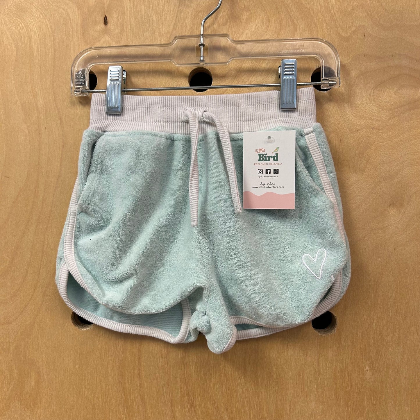 Light Blue Terry Shorts