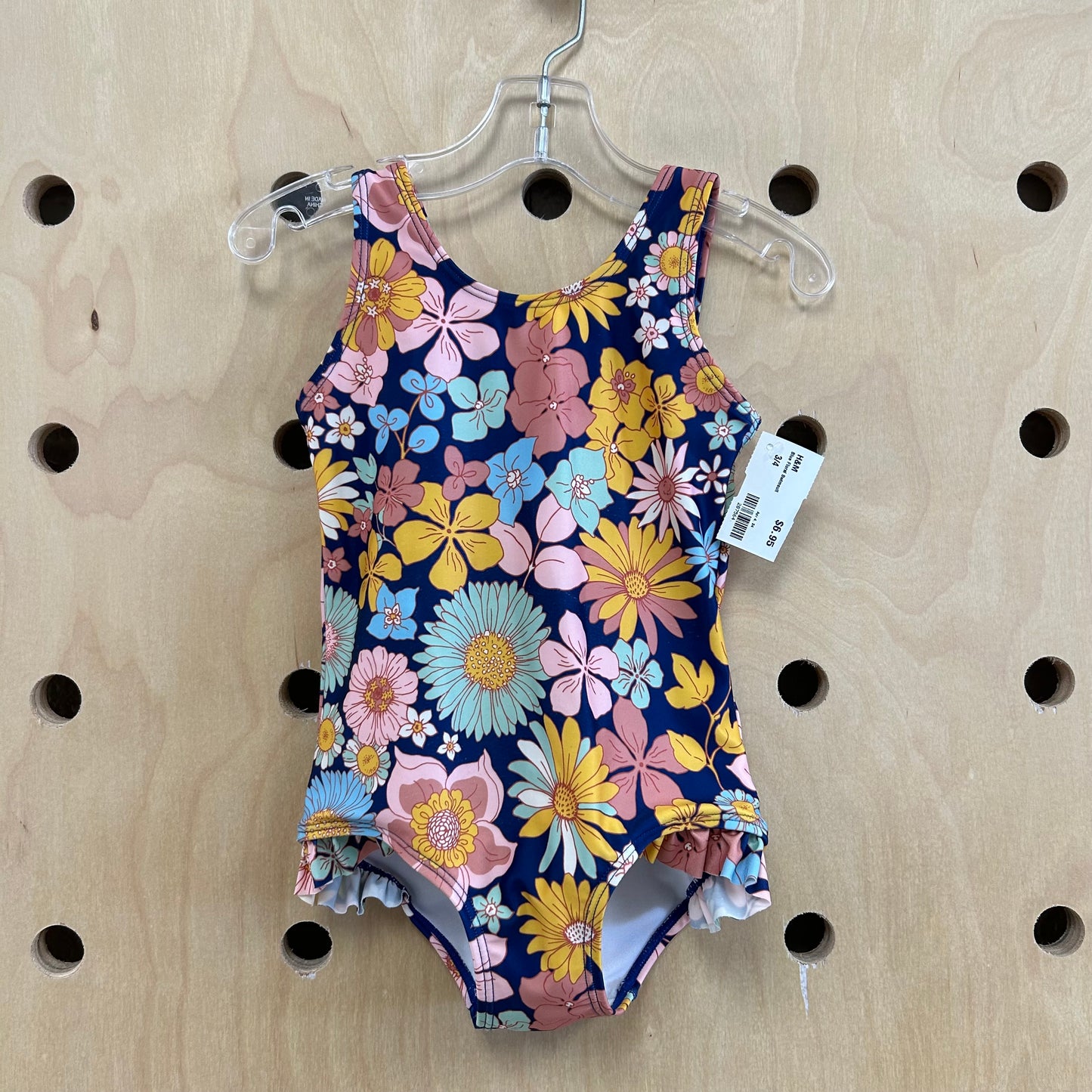 Blue Floral Swimsuit