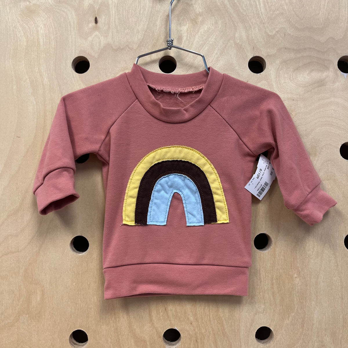 Pink Rainbow Crew Neck Sweatshirt