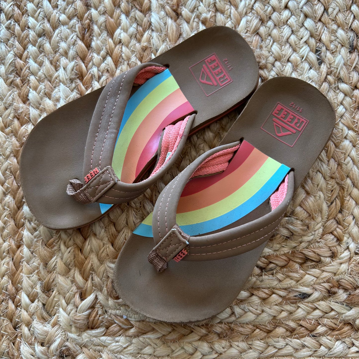 Brown & Rainbow Beach Sandal