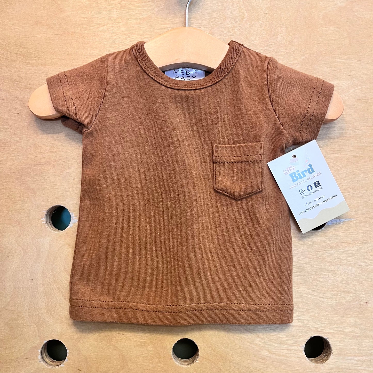 Brown Cotton Pocket Tee