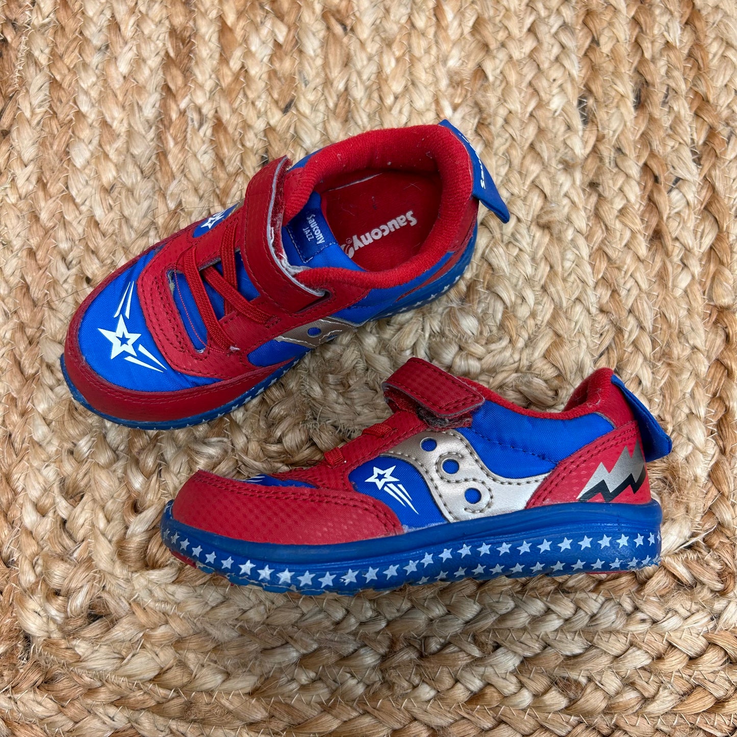 Red & Blue Superhero Velcro Sneakers
