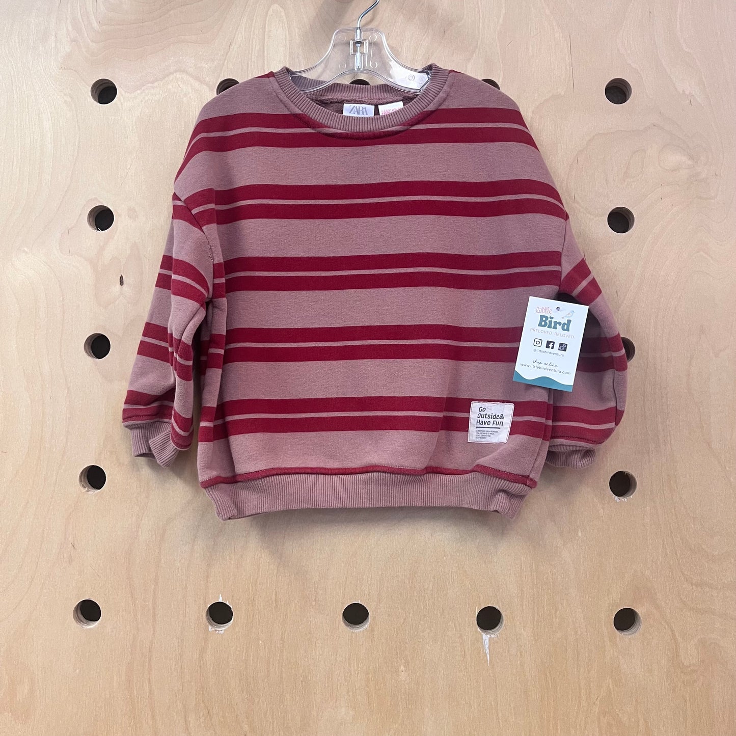 Mauve & Red Go Outside Sweatshirt