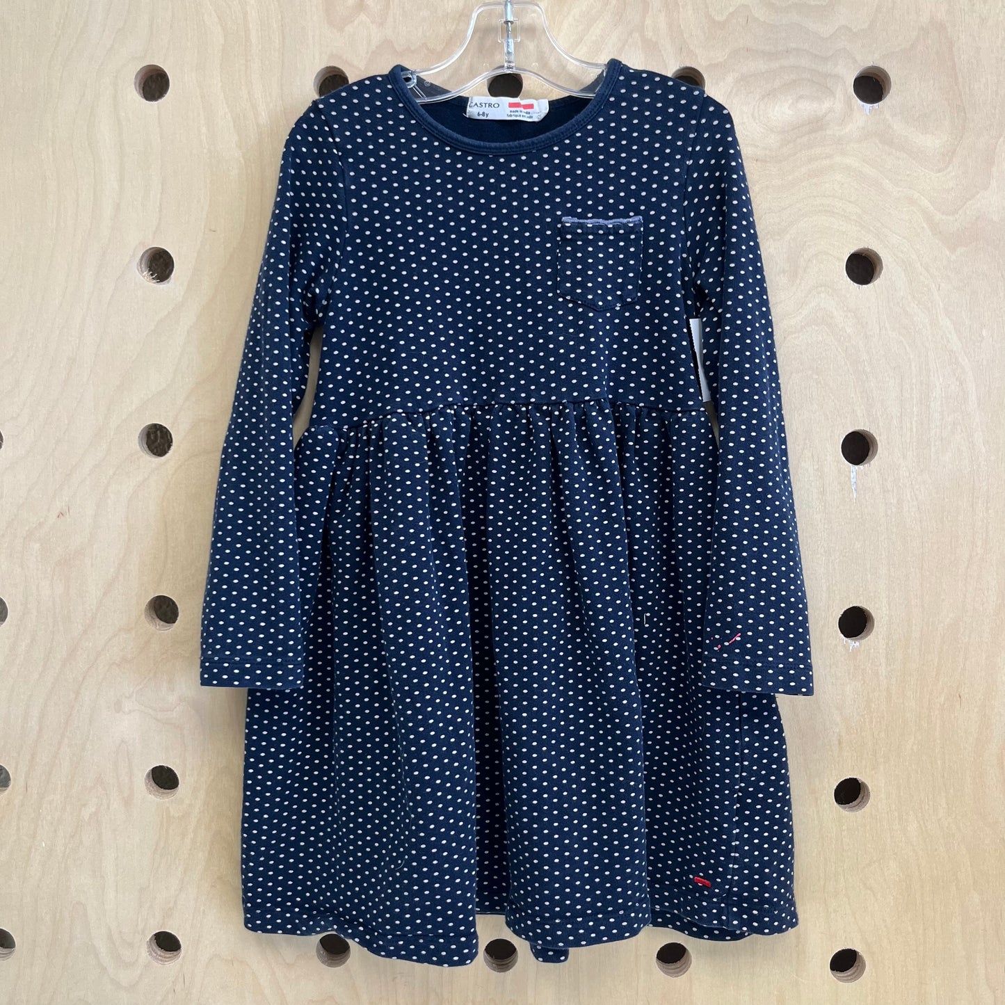 Blue Polka Dot Thick Dress
