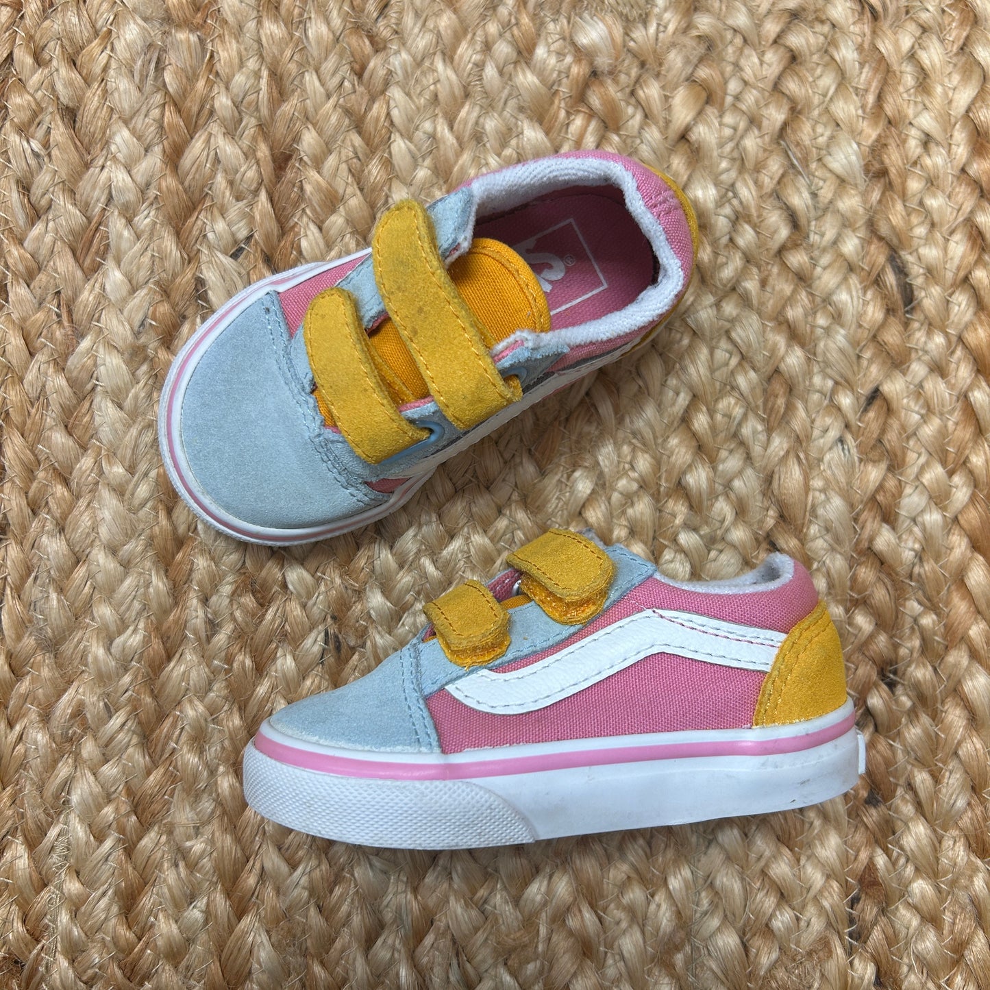 Old Skool Color Block Velcro Shoes