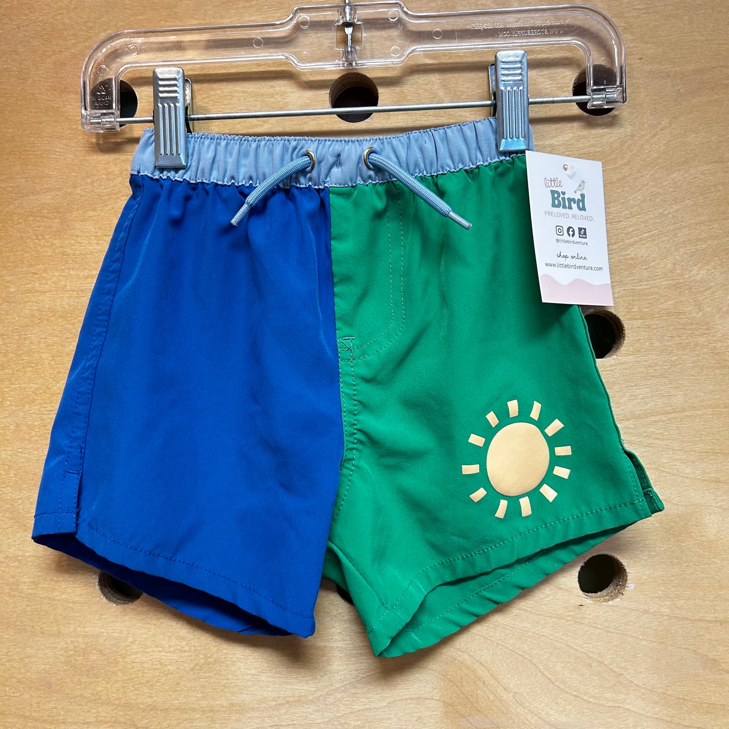 Blue/Green Sun Board Shorts