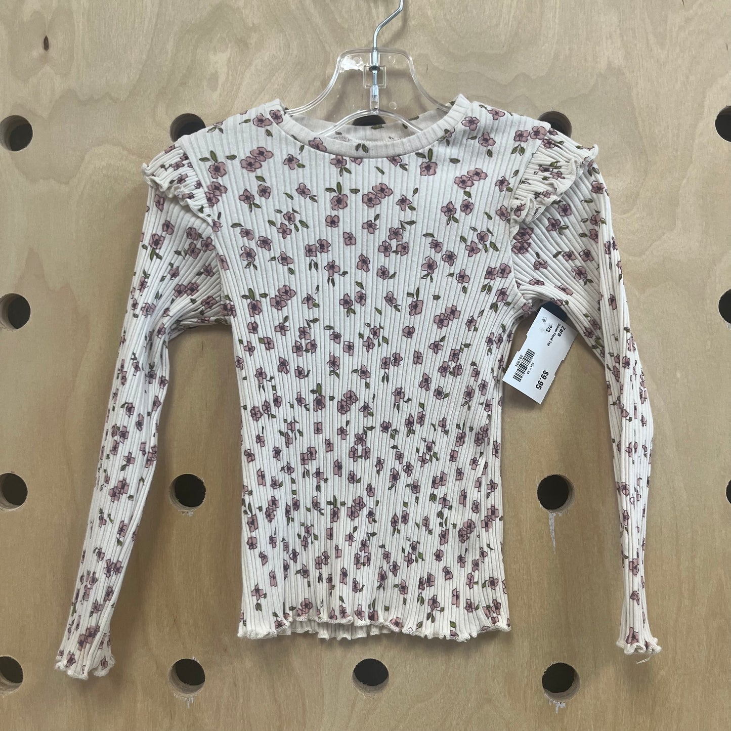 Cream Floral Top