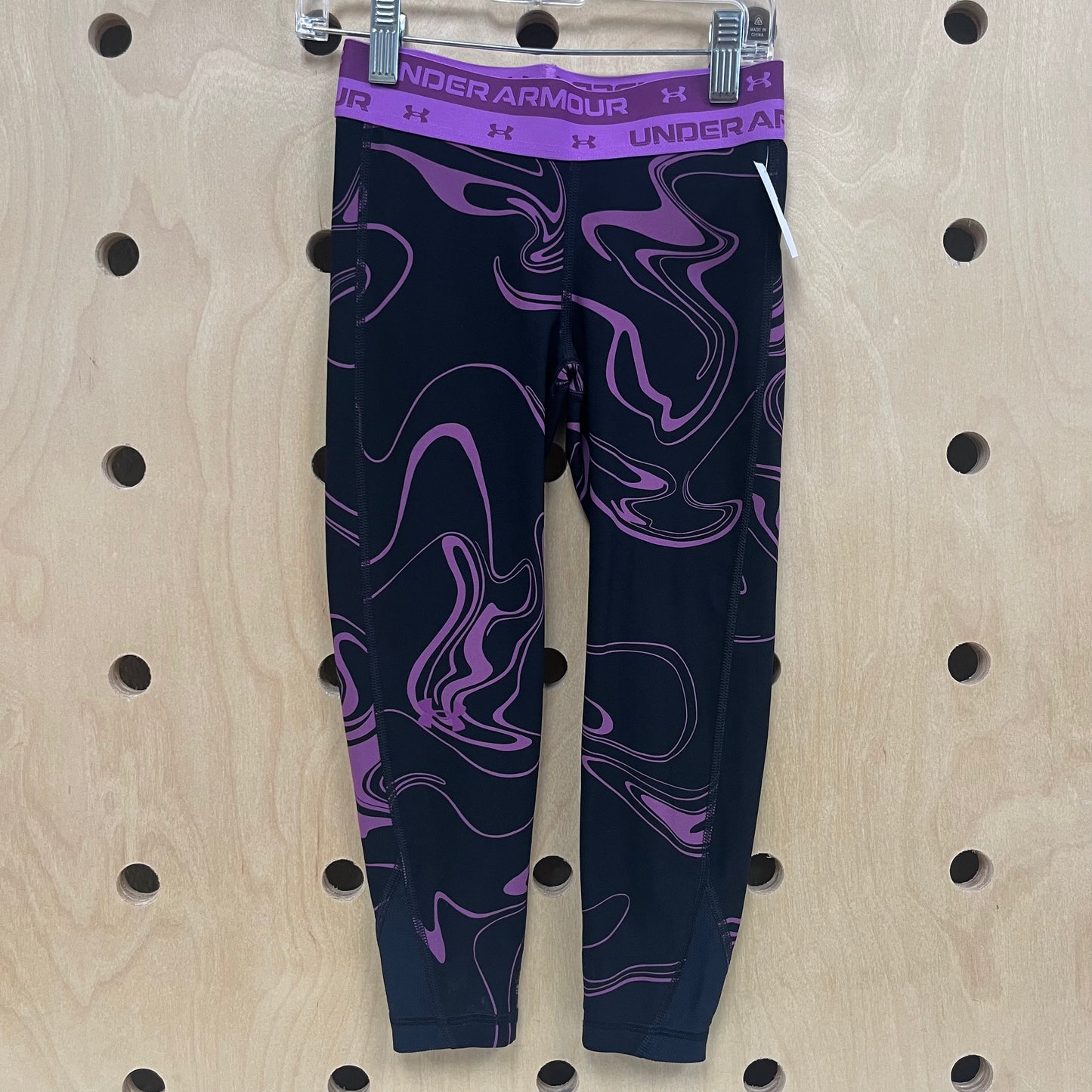 Black+Purple Active Leggings