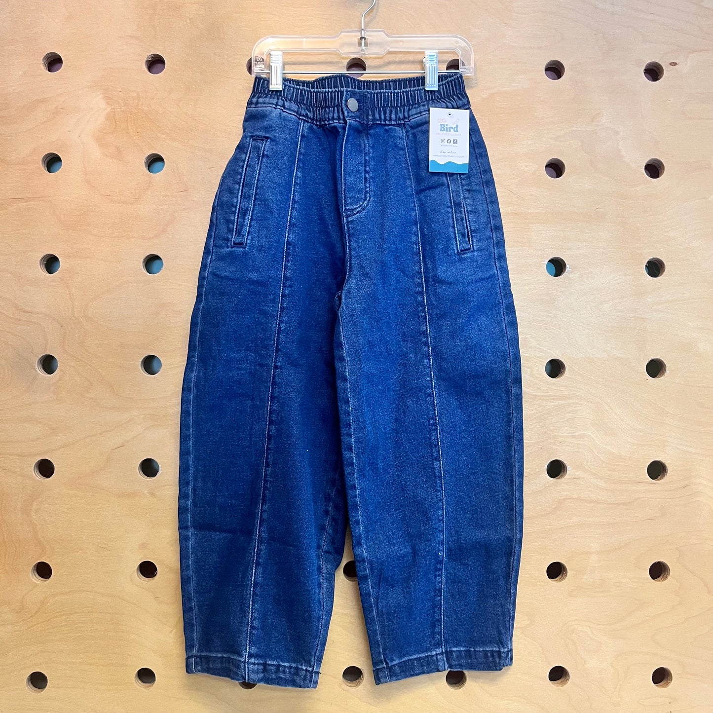 Denim Tapered Elastic Waist Denim