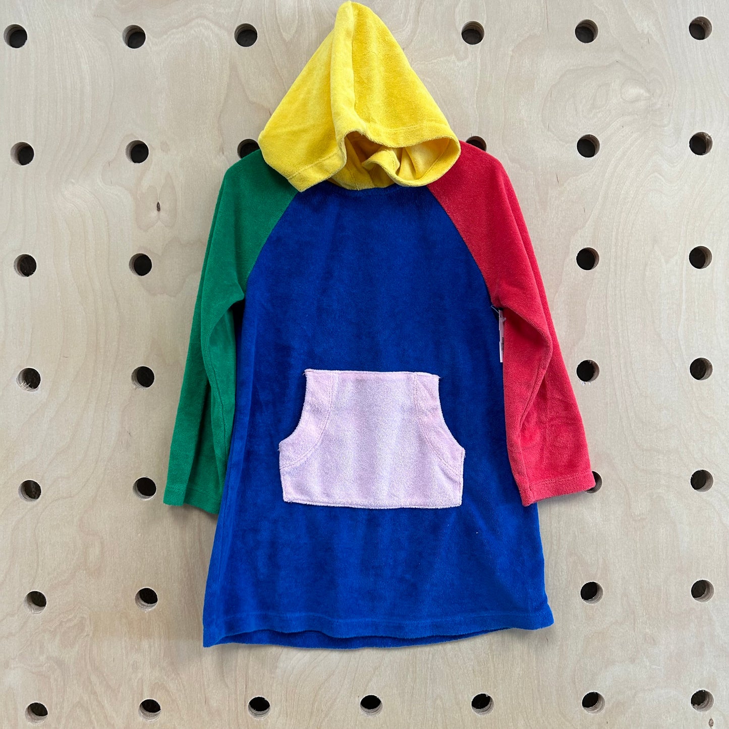 Primary Color Block Terry Cover Up