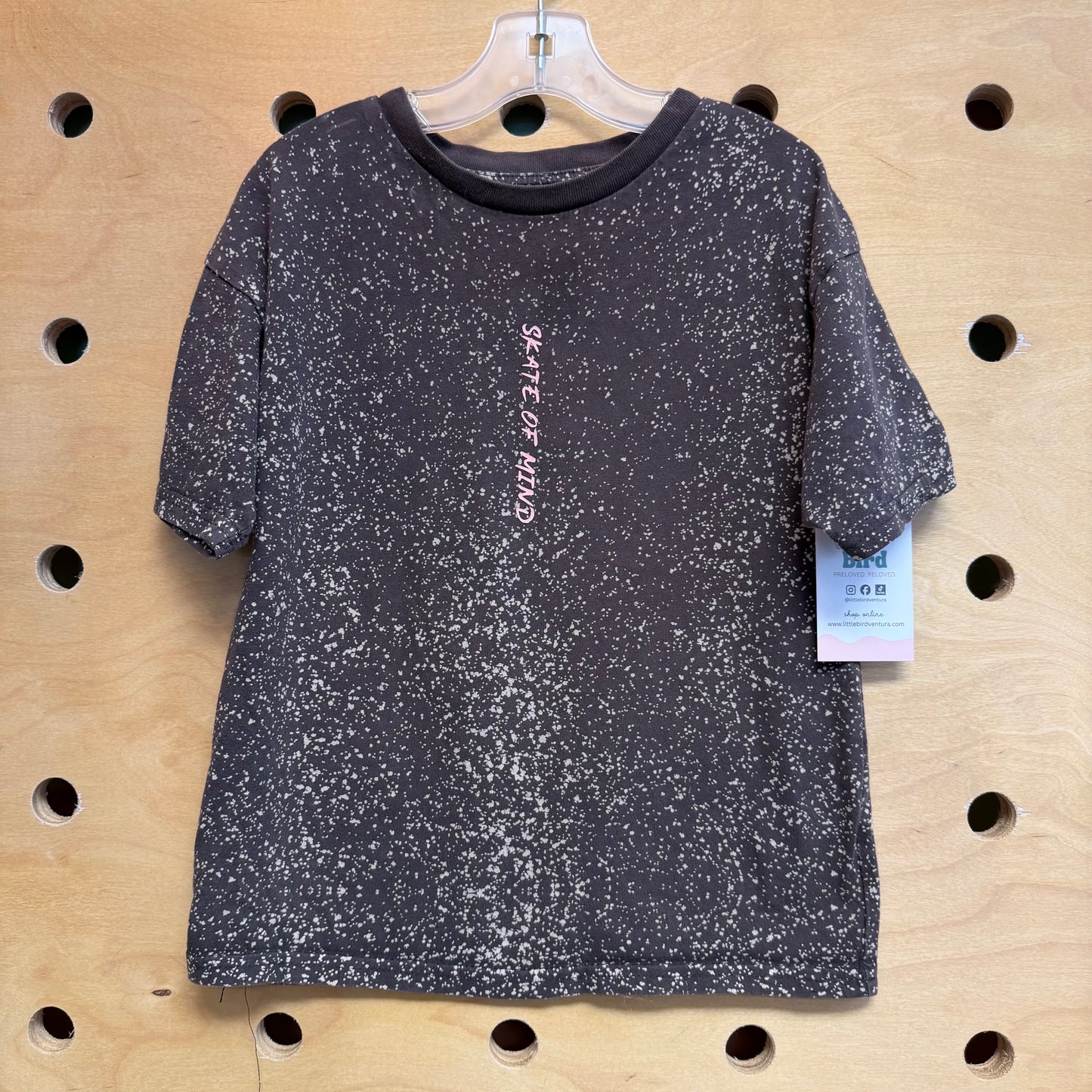 Grey Speckled 'Skate Of Mind' Tee