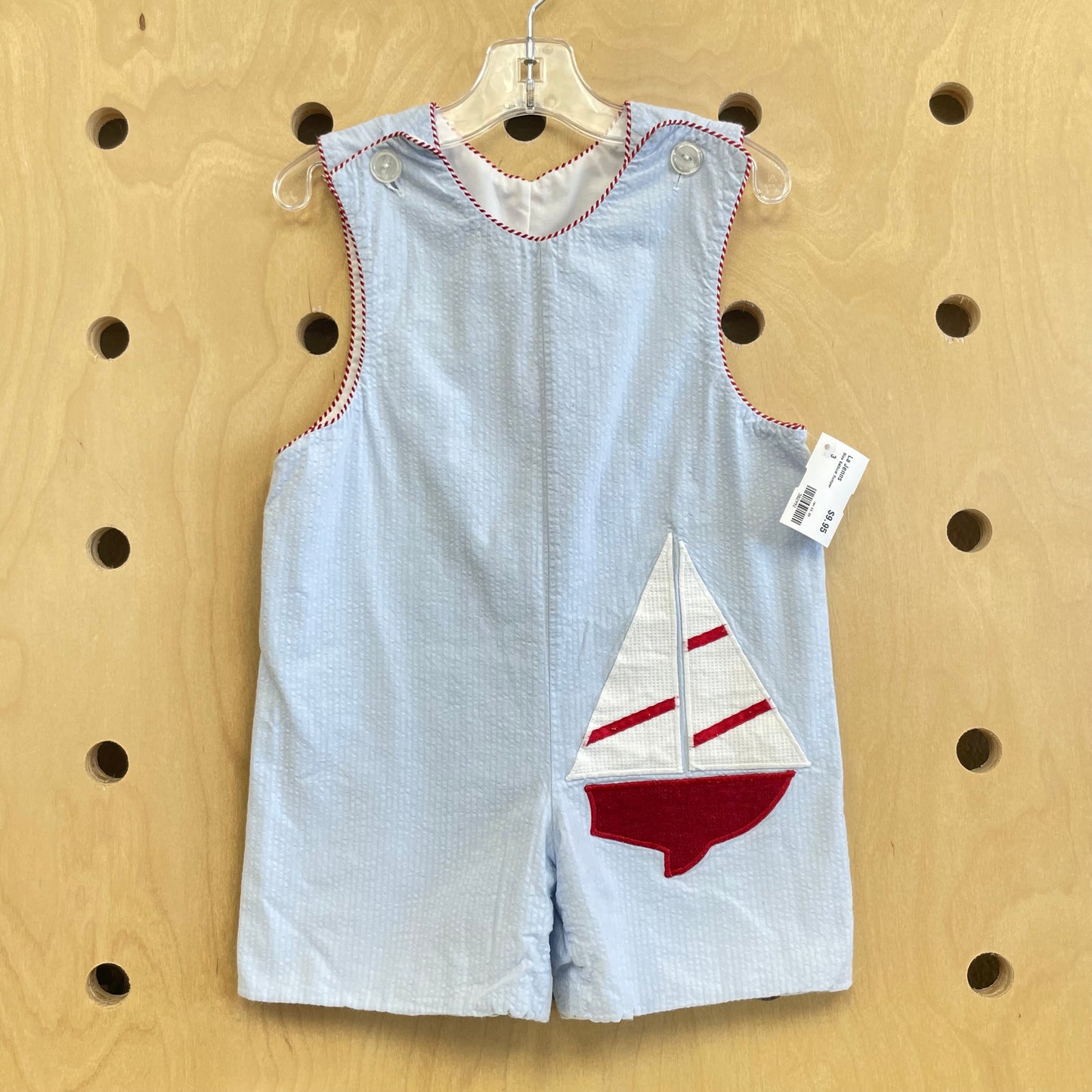 Blue Sailboat Romper