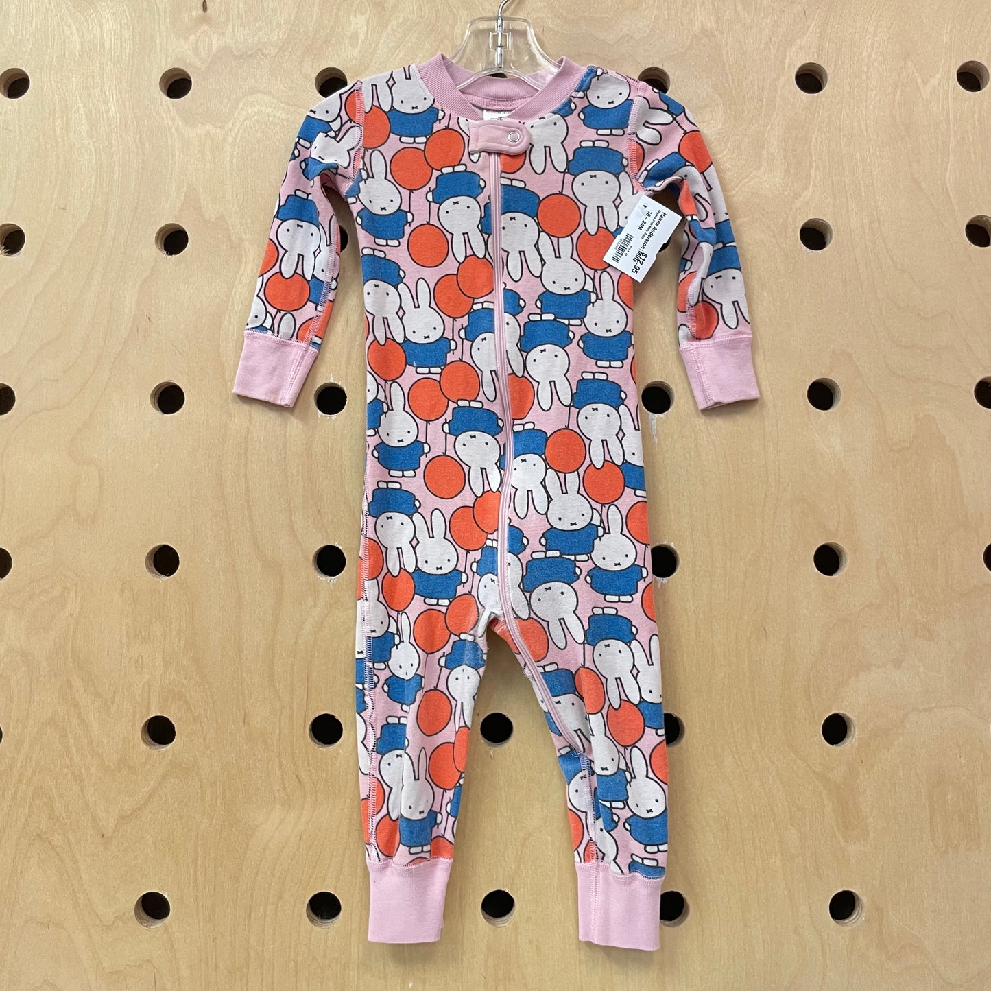 Organic Pink Miffy Zippy