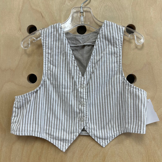 Grey Striped Vest