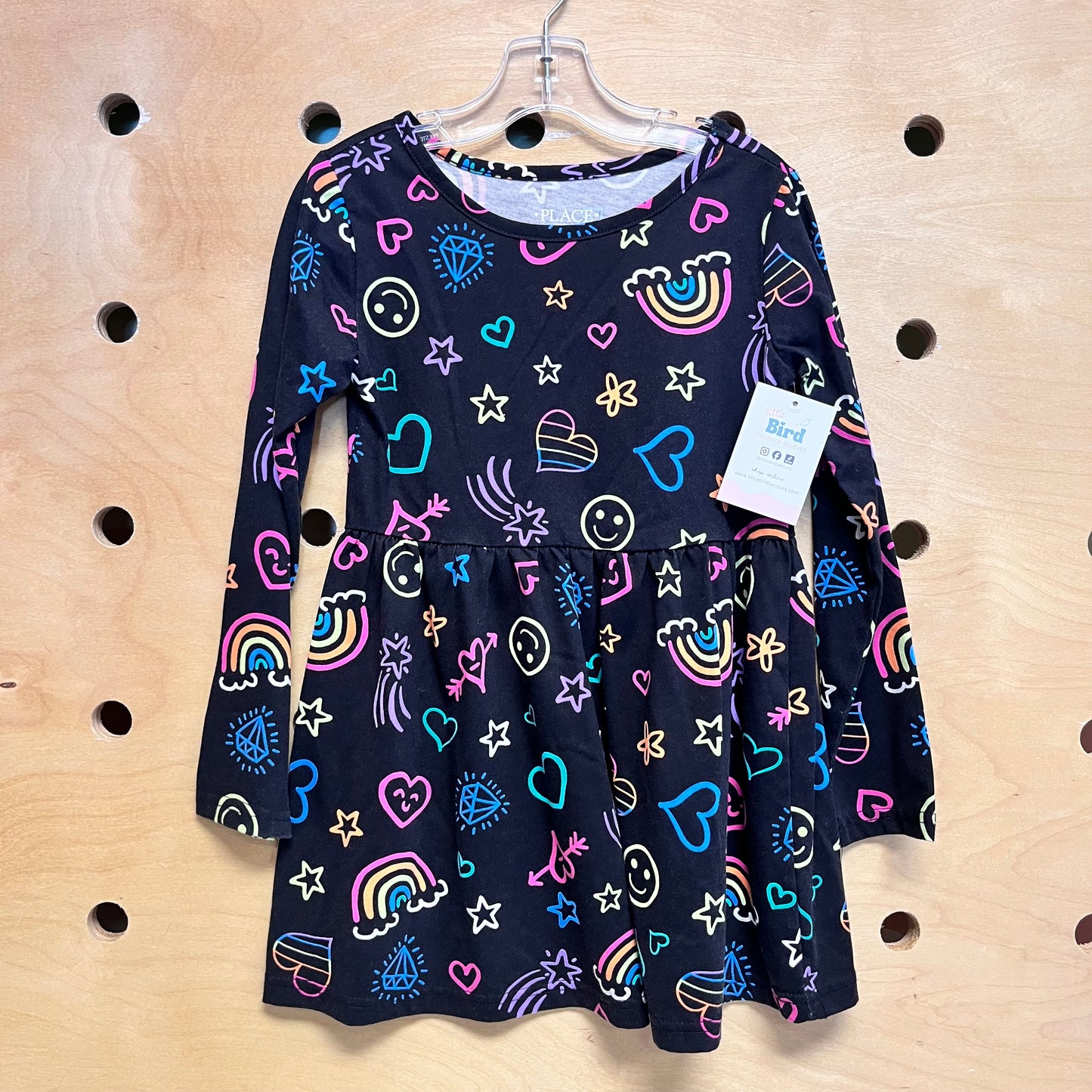 Black/Neon Doodles Dress