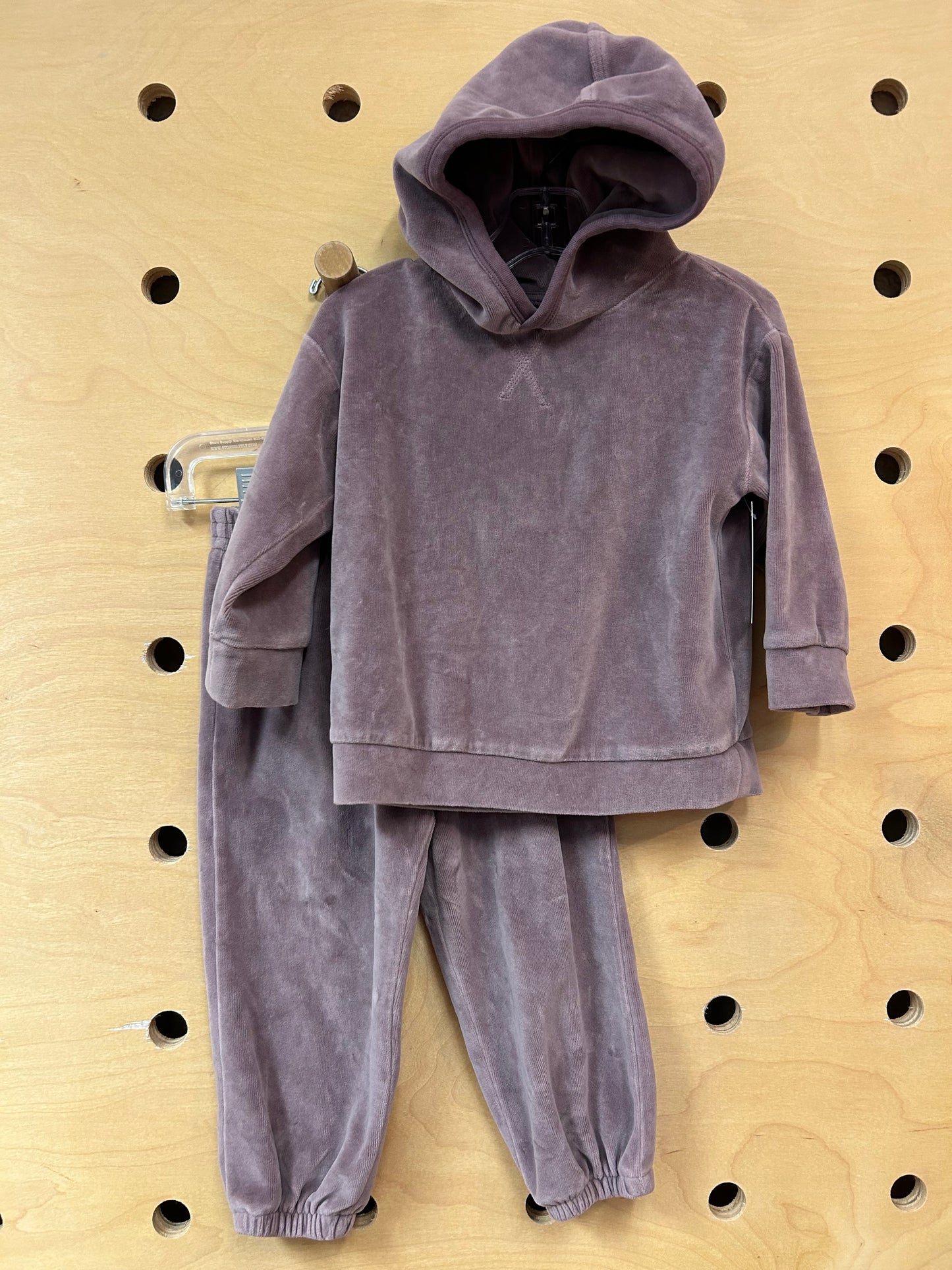 Organic Purple Velour Outfit