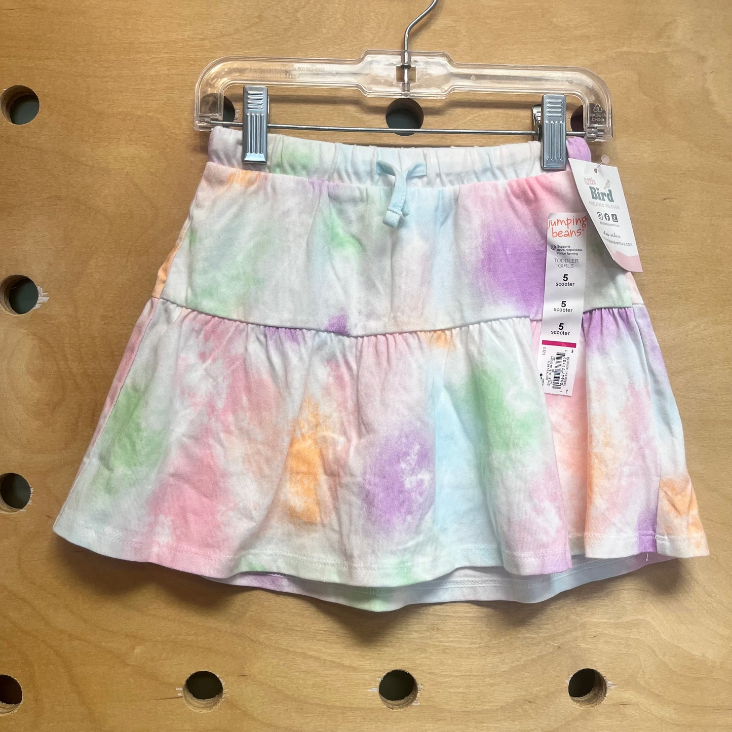 White/Colorful Tie Dye Skort NEW!!