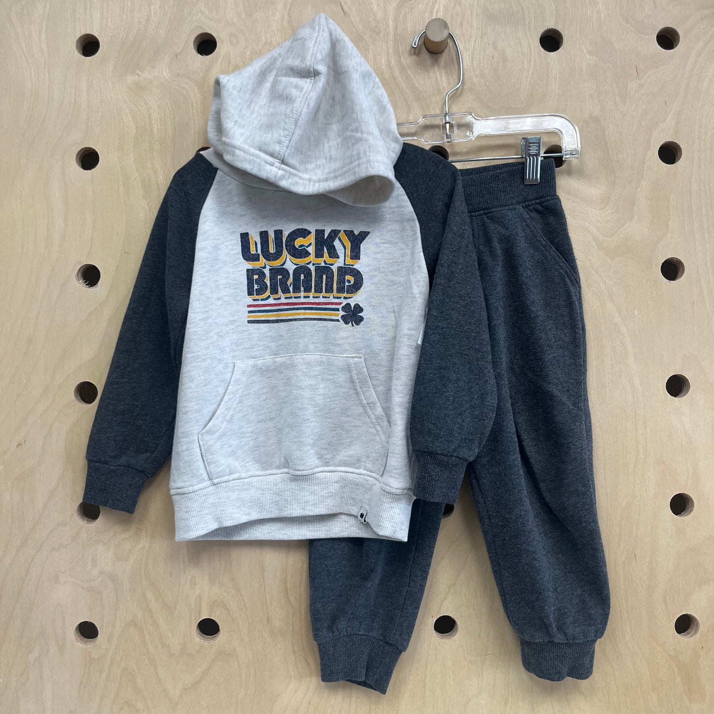 Grey & Cream Fleece Outfit