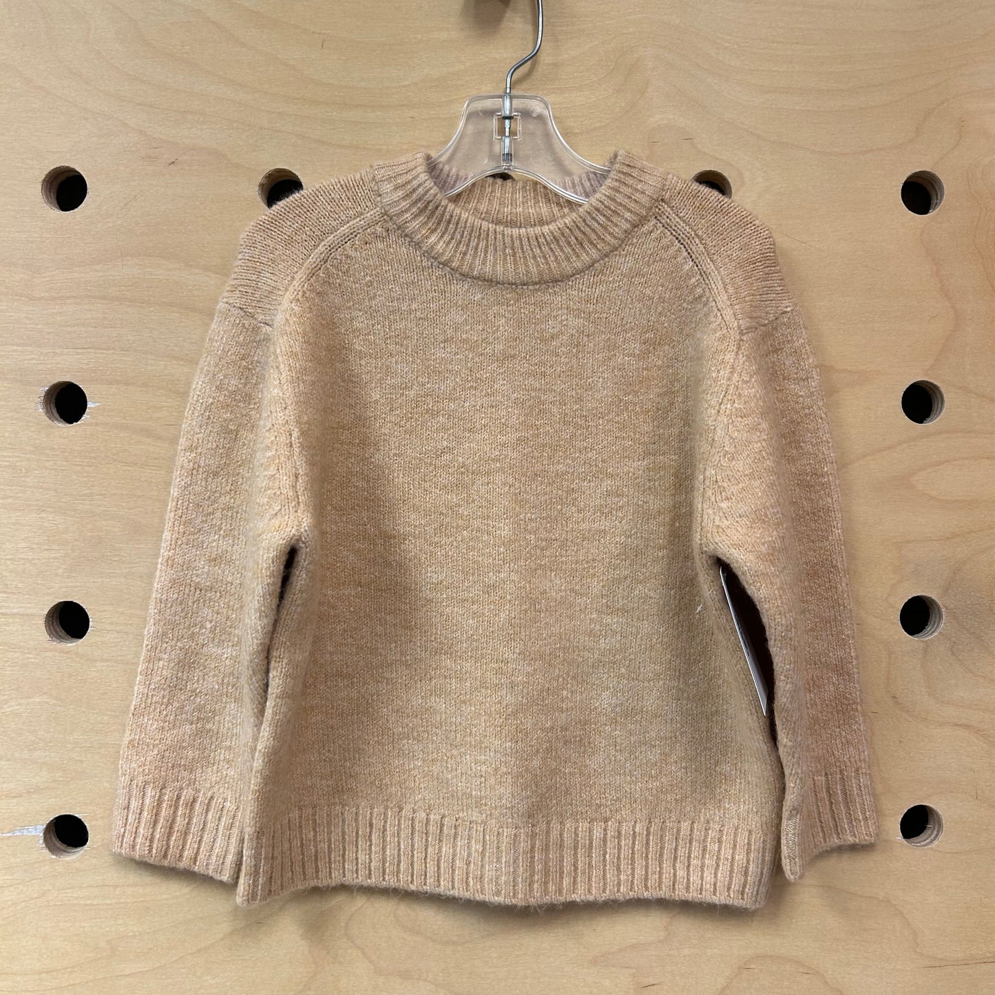 Tan Heathered Knit Sweater