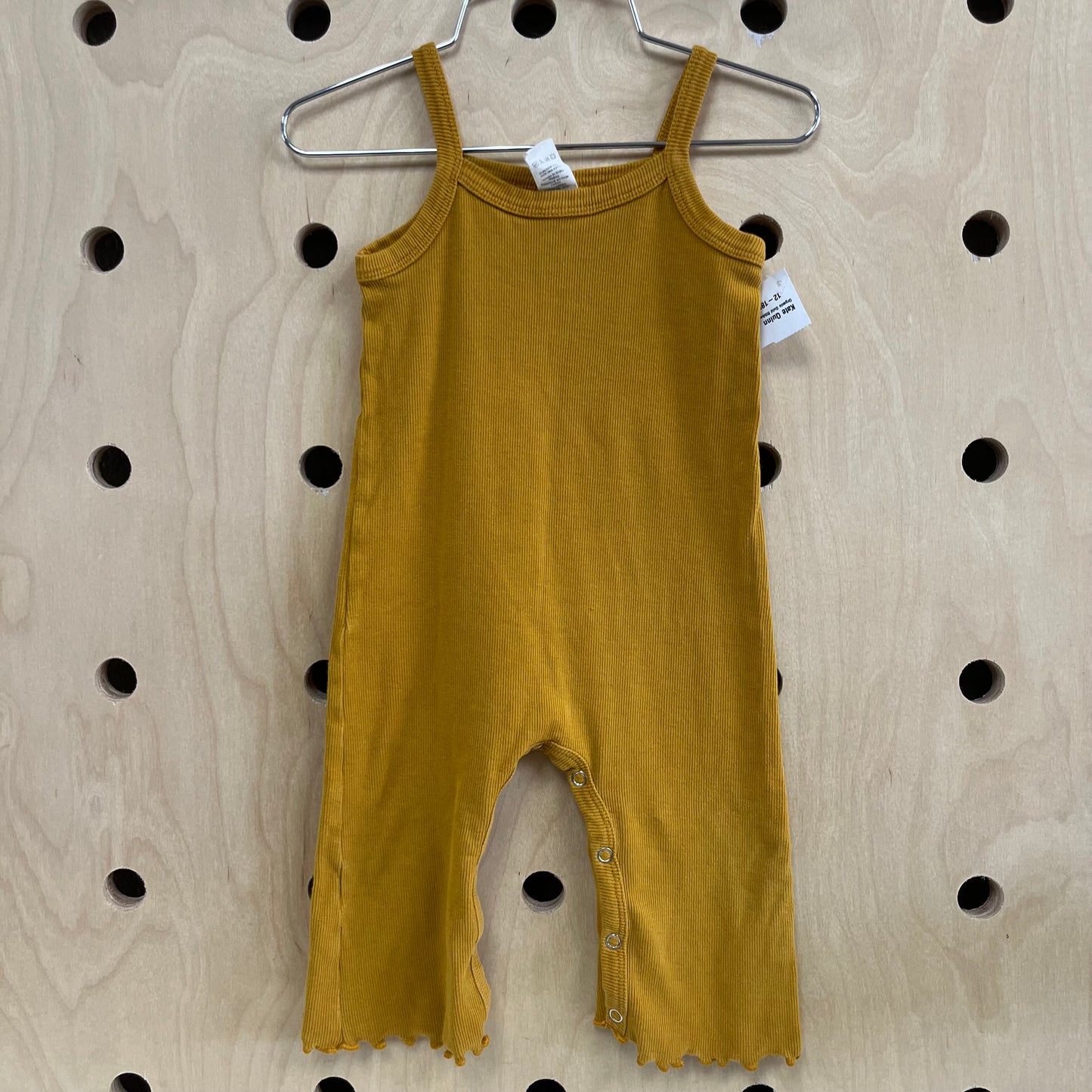 Organic Gold Ribbed Romper