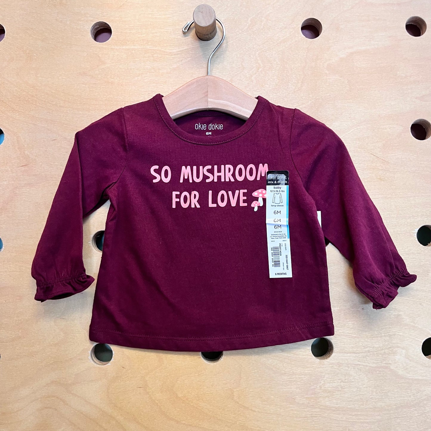 Maroon So Mushroom Tee NEW!