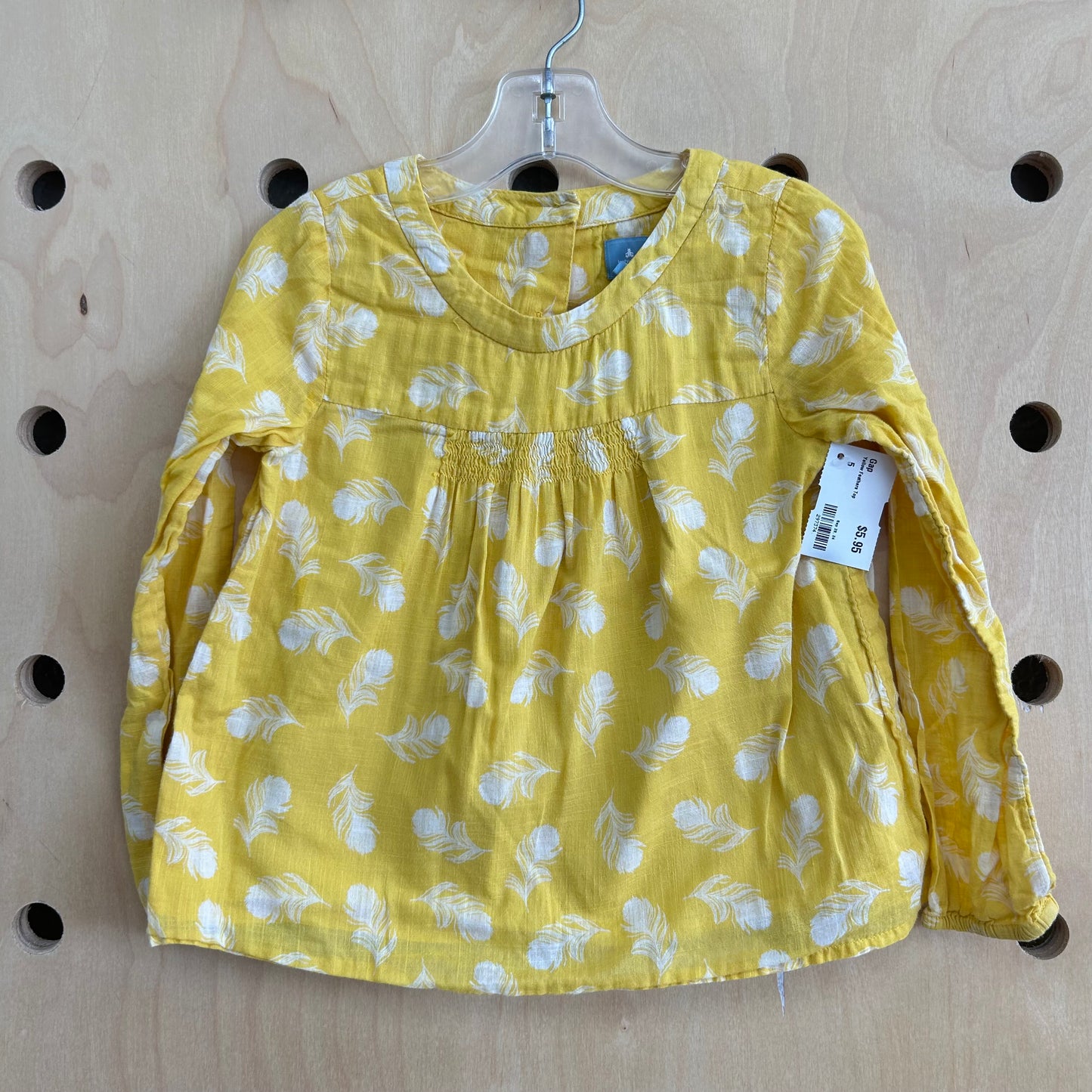 Yellow Feathers Top