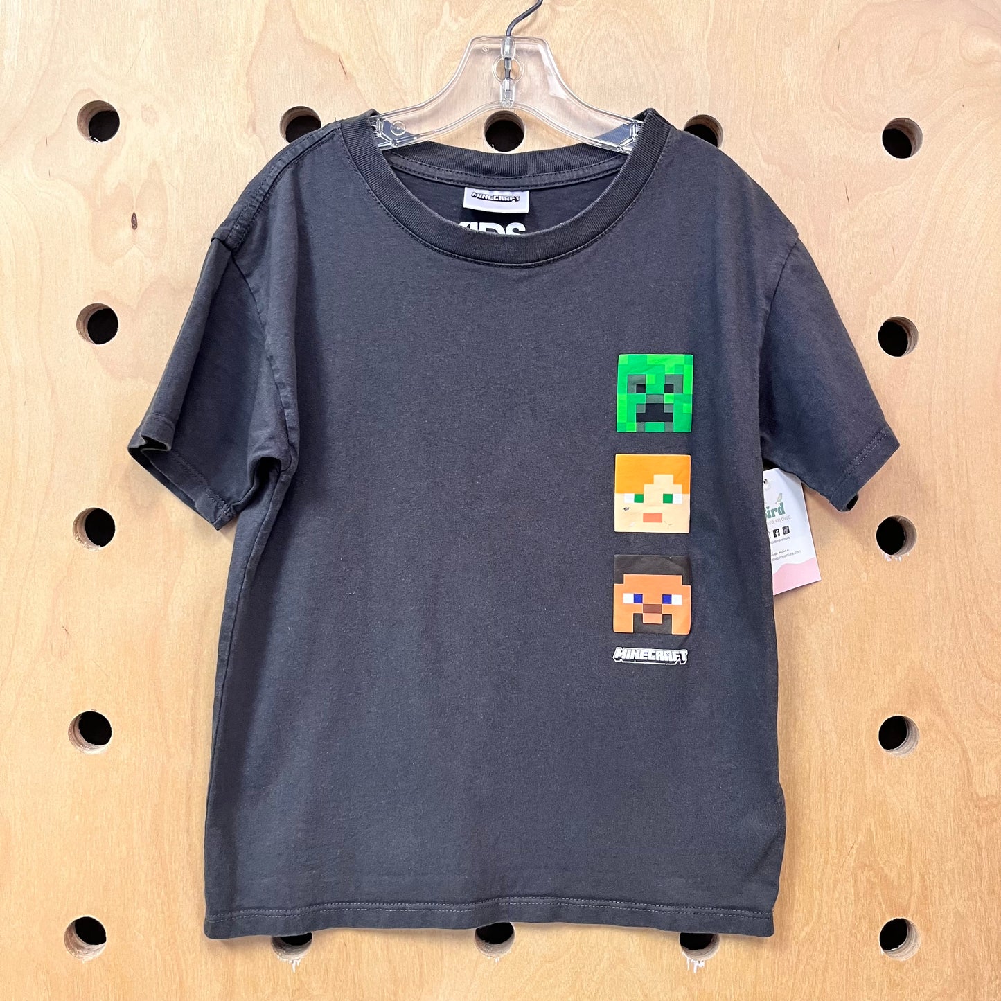 Grey Minecraft Graphic Tee