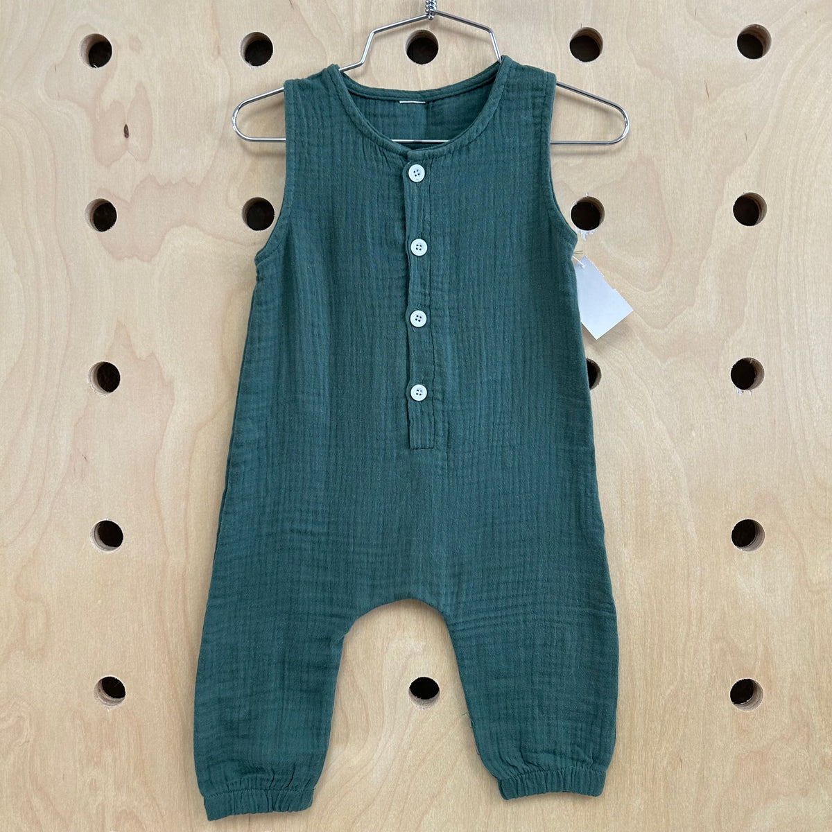 Green Gauze Romper