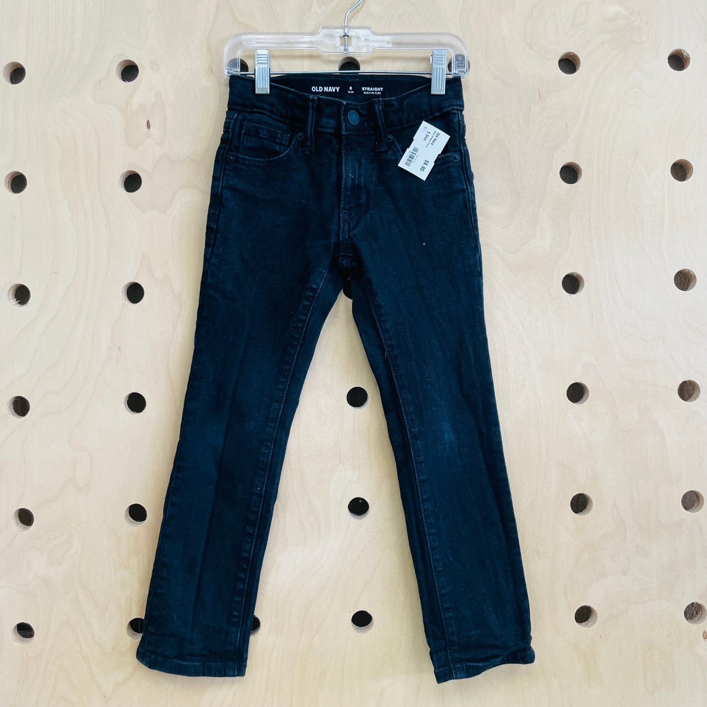 Black Straight Denim