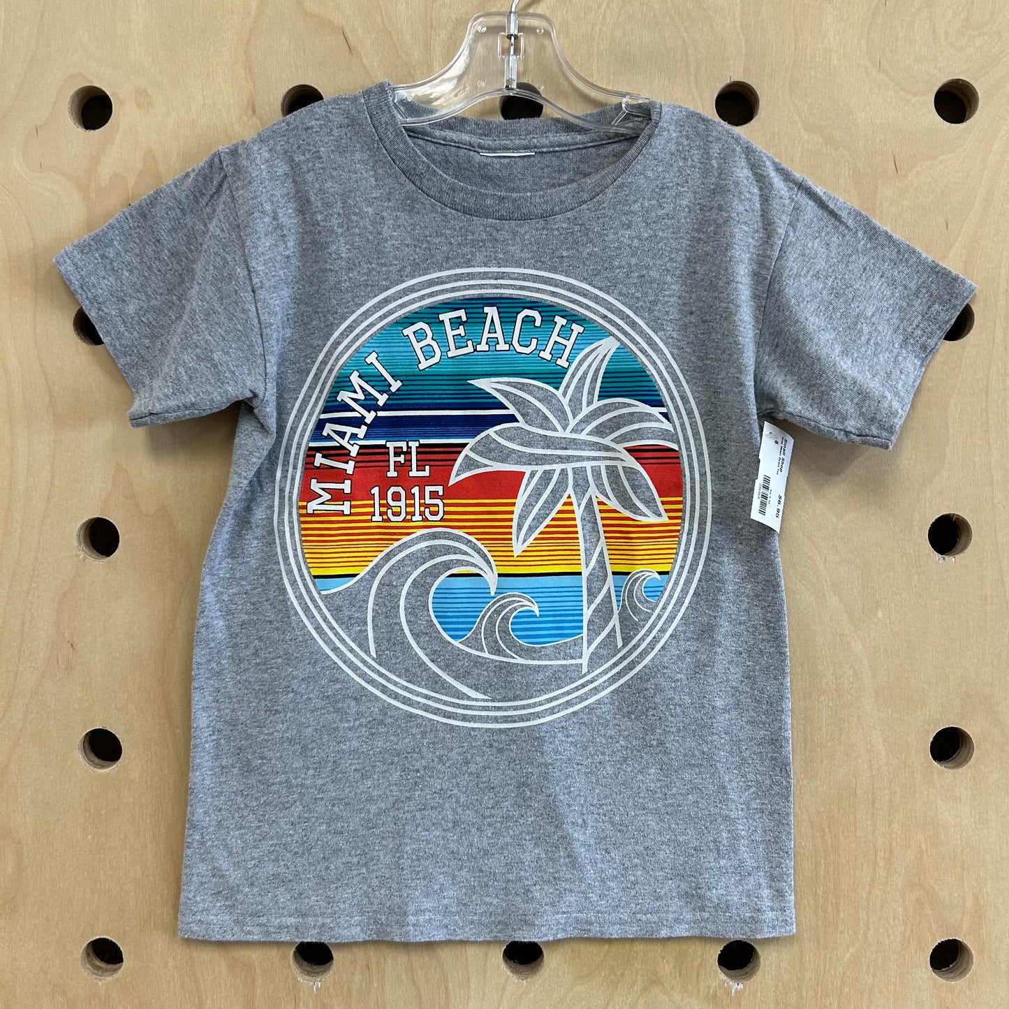 Grey Miami Beach Tee
