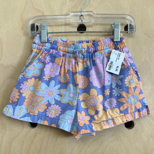 Periwinkle Floral Shorts