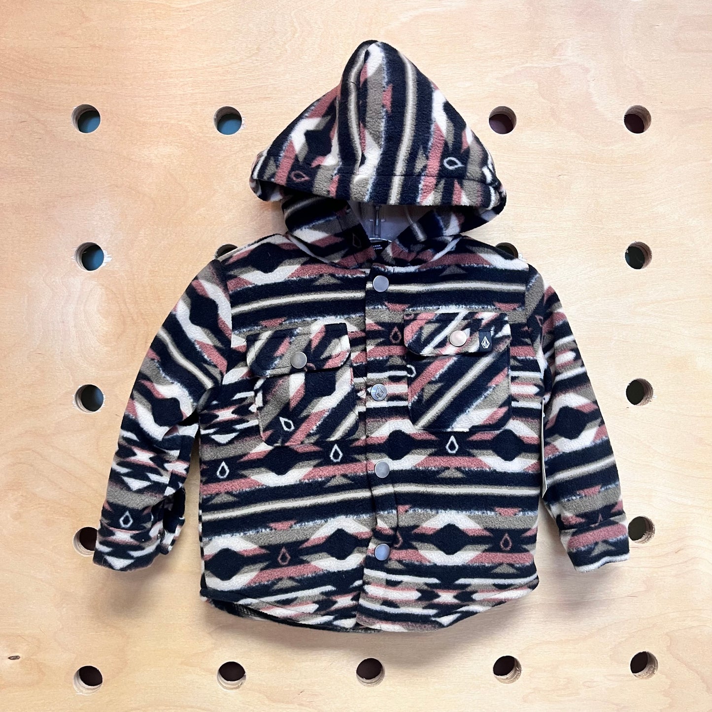 Lined Fleece Snap Jacket