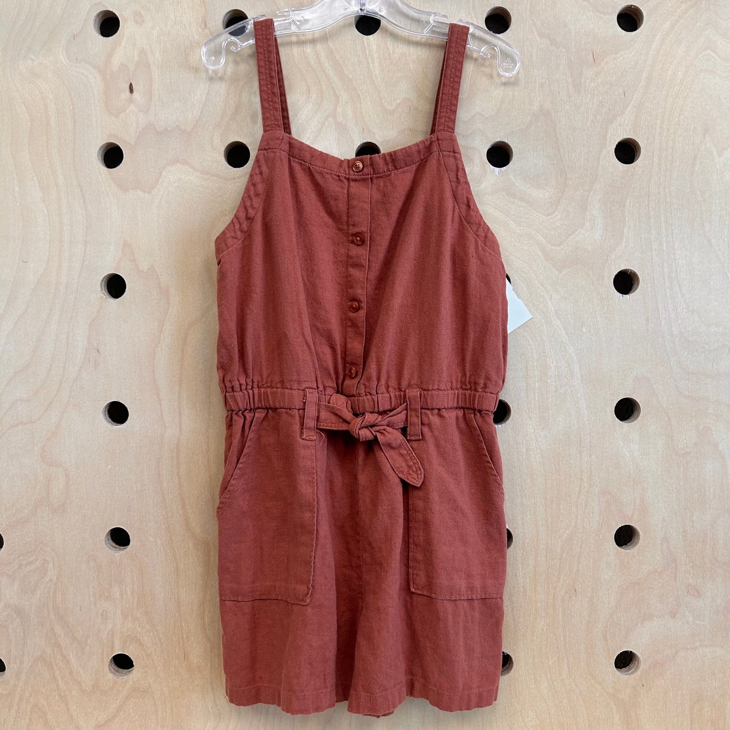 Brown Shorts Romper